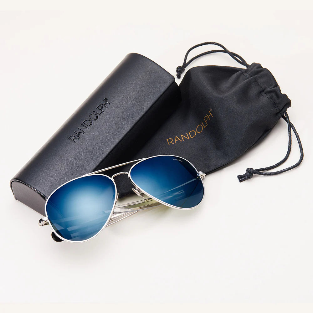 Randolph - Concorde รุ่น เลนส์สีฟ้า พร้อมกล่องและ ซองแว่น