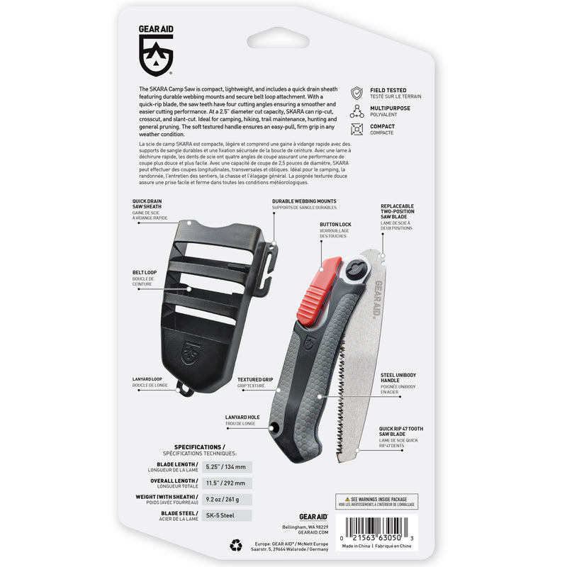 GEAR AID - SKARA Camp Saw with Sheath