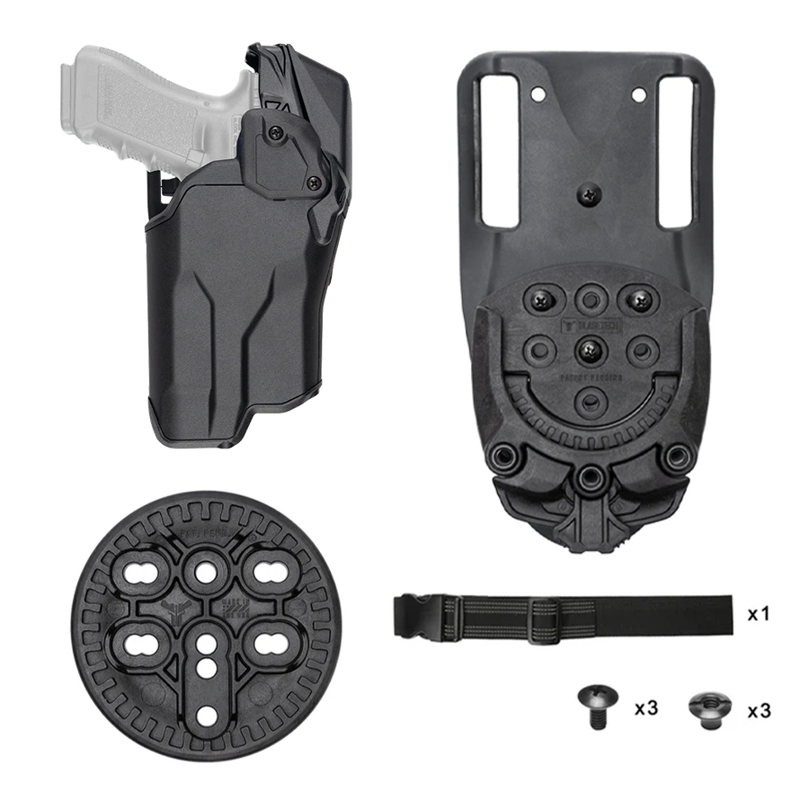 ซองปืน พร้อม ชุดสายรัดต้นขา Blade Tech - Valor Duty Holster Level 3 With Thigh Strap