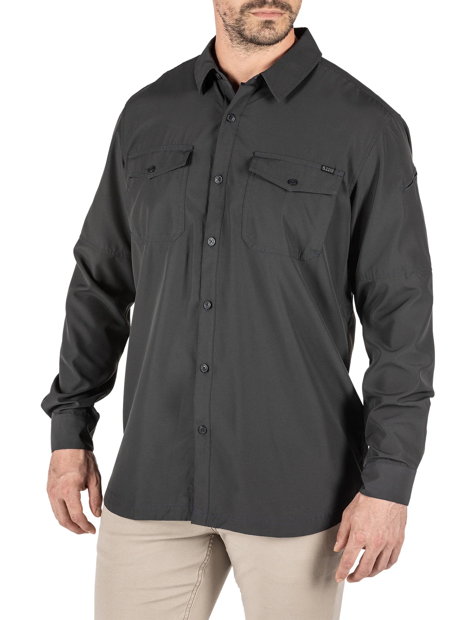 5.11 - Marksman Long Sleeve Shirt [Volcanic] - back view