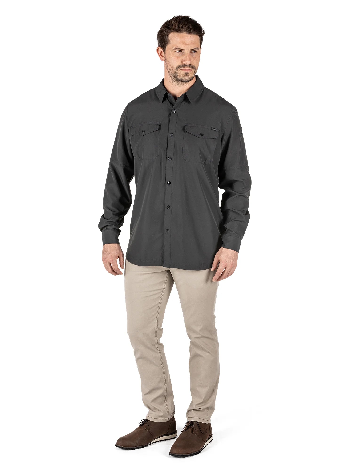 5.11 - Marksman Long Sleeve Shirt [Volcanic] - front view