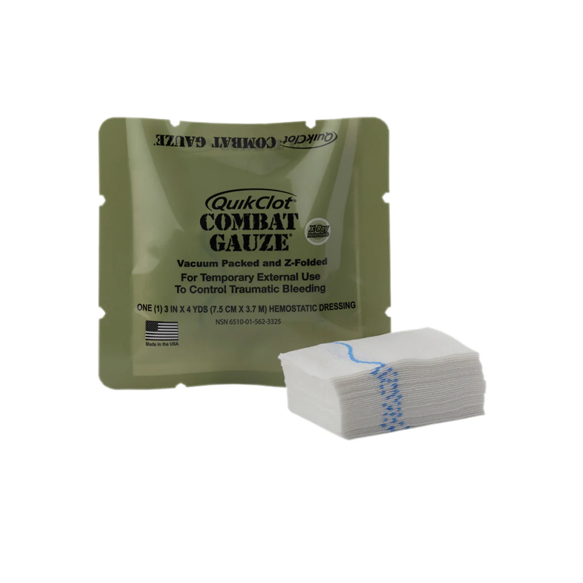 TacMed Solutions - QuikClot® Combat Gauze Z-Folded (Military)
