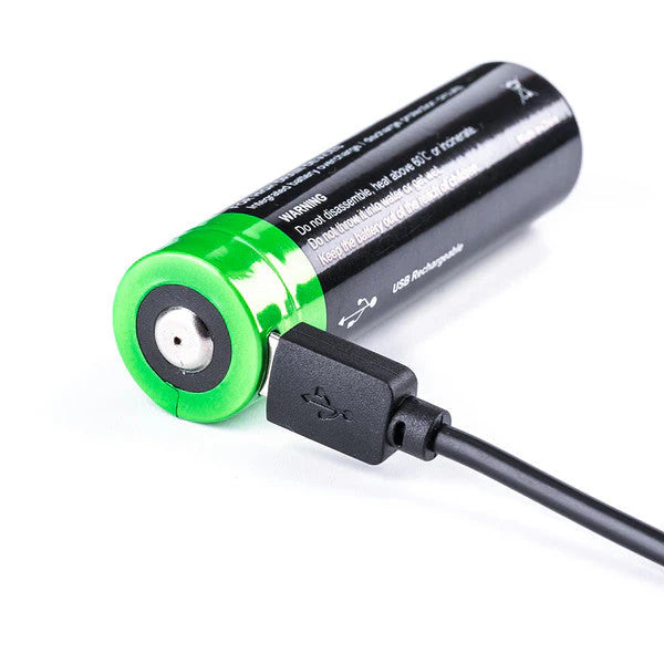 Nextorch - 18650 Rechargeable Lithium Battery 2600 MaH, USBC Charge