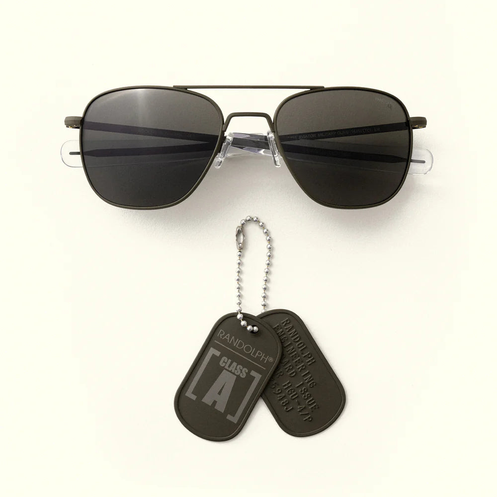 แว่นตา Randolph รุ่น  Aviator Military Olive & American Gray