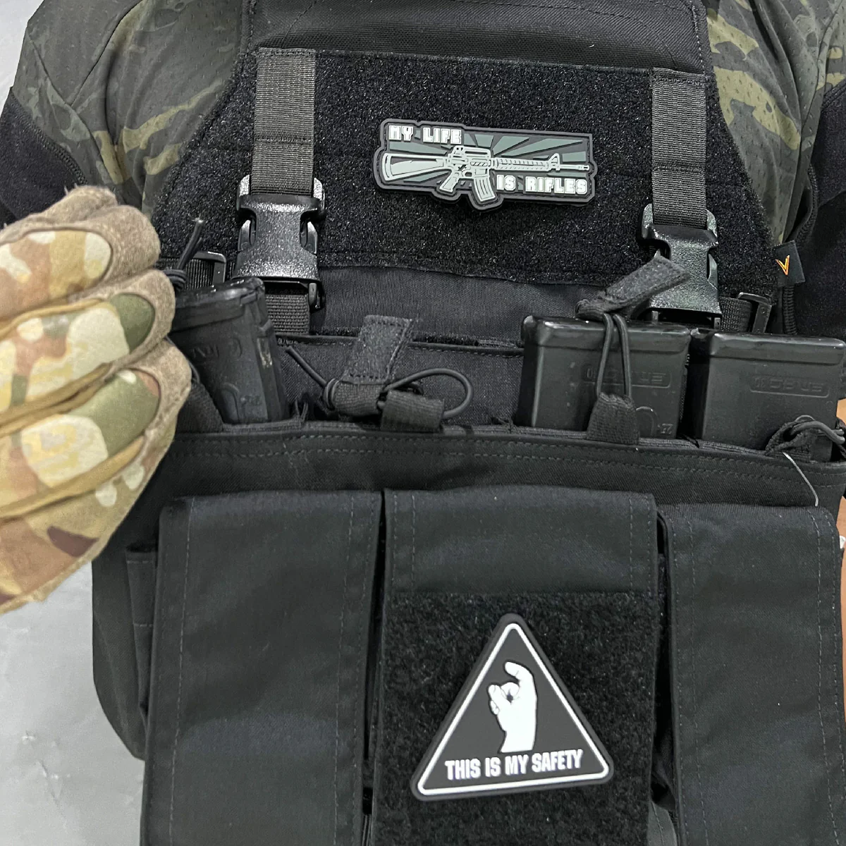 แพทช์ตีนตุ๊กแก VALOR PX - PVC Patches this is my safety