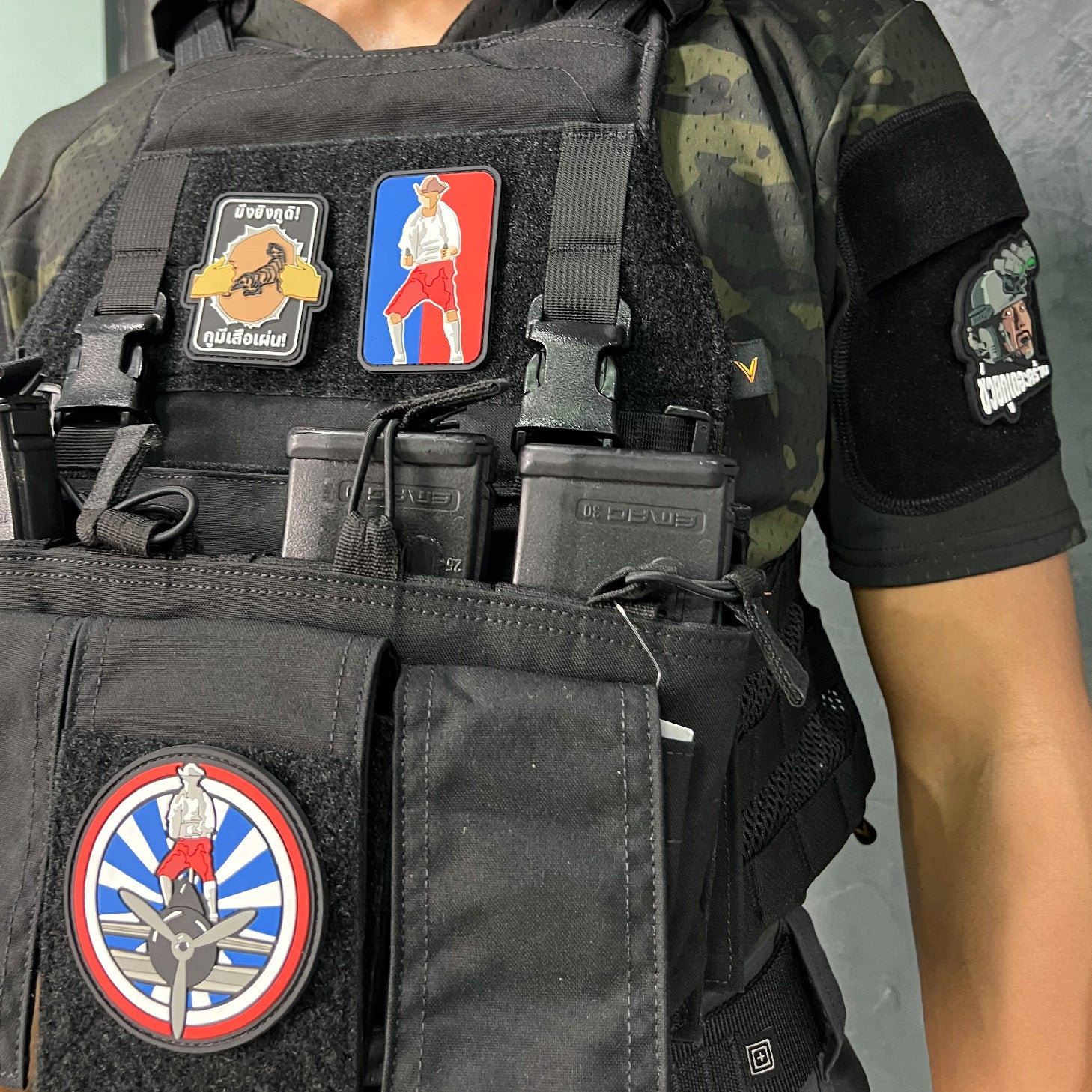 Valor PX PVC Patches - กูมีเสือเผ่น V.1 - 7 ประจัญบาน