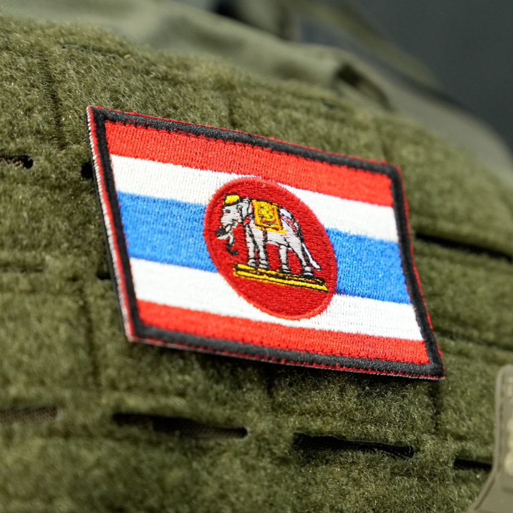 VALOR PX - Embroidered Patch Red "Thai flag" Thai Royal Navy Flag