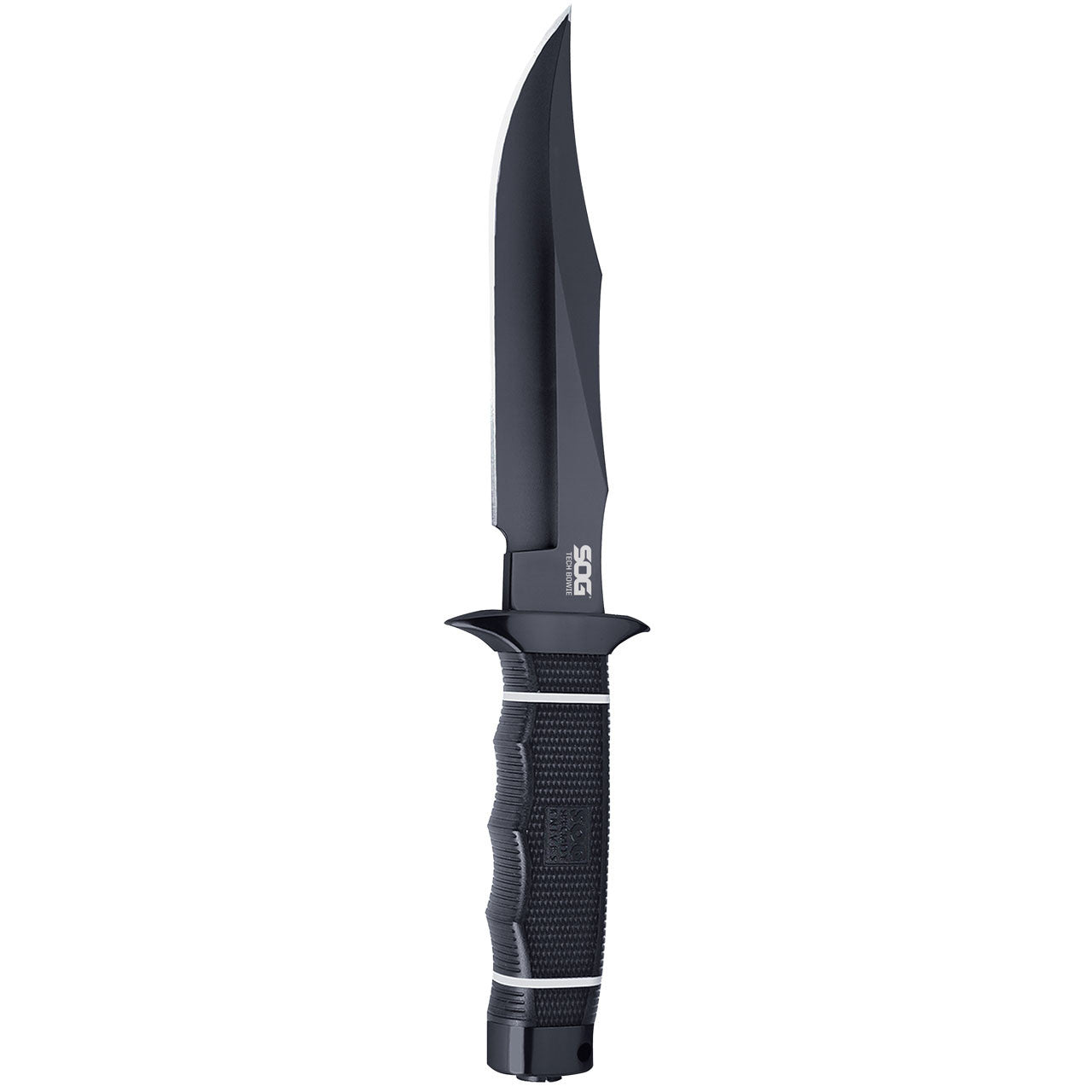 SOG Tech Bowie - Black, Professional Fixed Blade