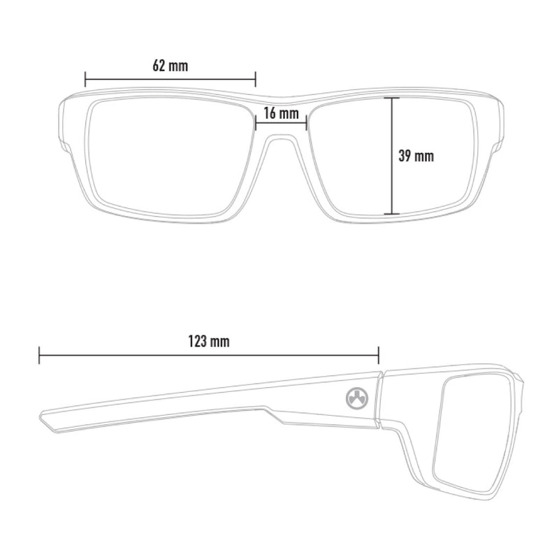 Magpul - Apex Eyewear, Polarized - Black Frame, Gray Lens/Red Mirror