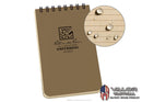Rite In The Rain - [ Universal ] 3x5 Top Spiral with Polydura Cover Notebook [ Tan ]