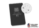 Rite In The Rain - [ Field Interview ] 3x5 Top Spiral with Polydura Cover Notebook [ Black ]