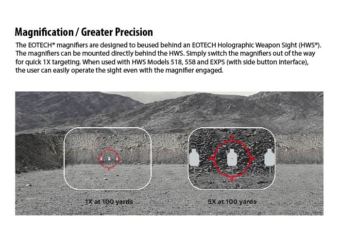 EOTech - G45.STS  G45 Magnifier with STS Mount
