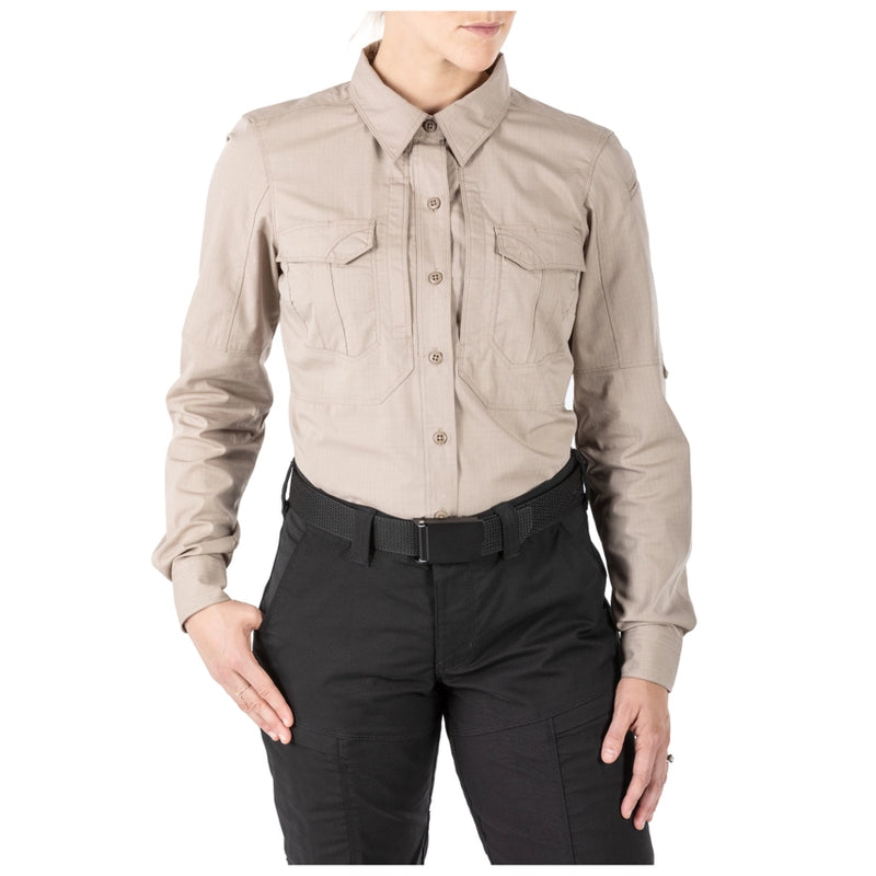 5.11 Tactical - Women's Stryke Long Sleeve Shirt  [ Khaki 055 ]