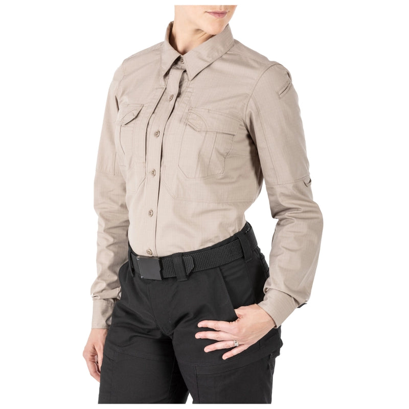5.11 Tactical - Women's Stryke Long Sleeve Shirt  [ Khaki 055 ]