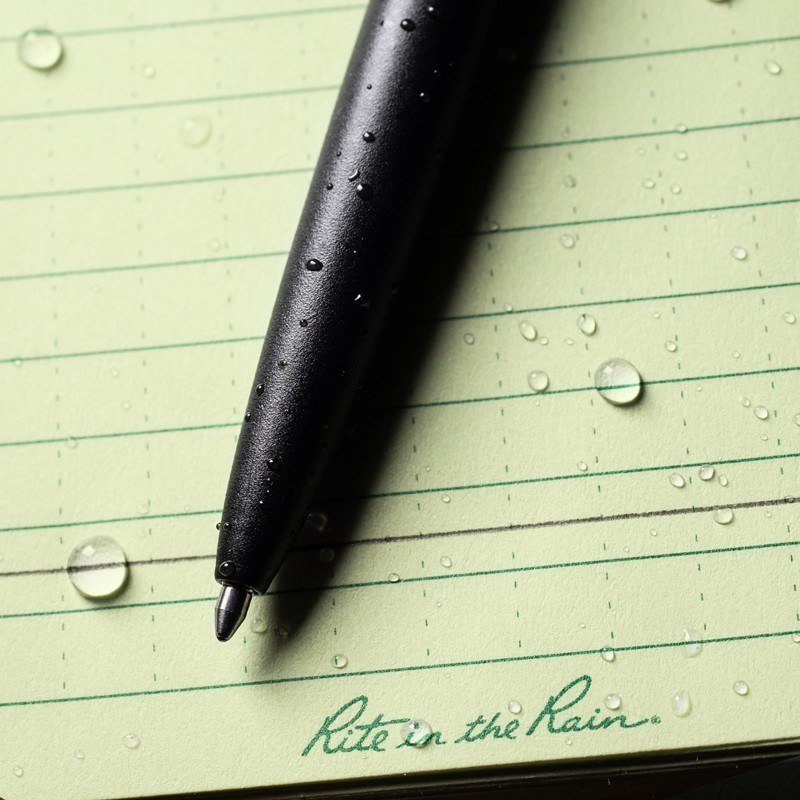 Rite In The Rain - Field Book Kit [ Tan Book Cover / Green Field Book / Black Pen ]