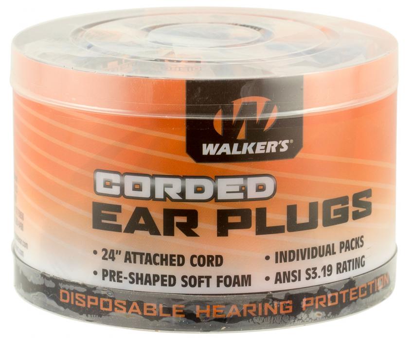 Walker's Foam Ear Corded Plugs