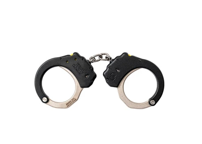 ASP - Chain Ultra Handcuffs(Steel)-Black,1 Pawl(Yellow Tactical)
