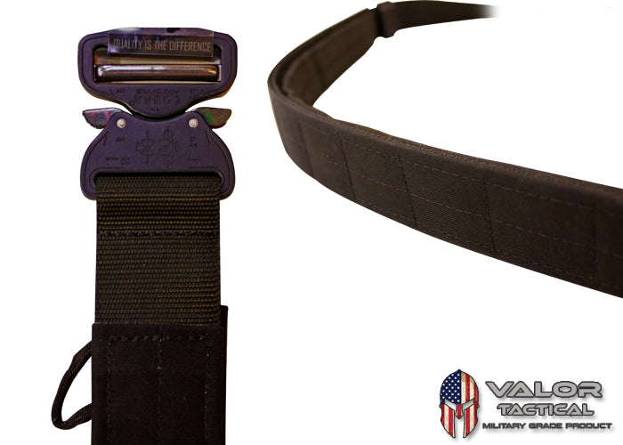 G-Code - Contract Series Operator's Belt 1.75" Standard Cobra With Velcro and Pad Inner Belt [Black/Black]