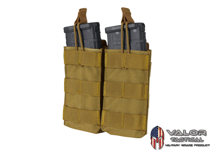 Condor -  Double M4/M16 Open Top Mag Pouch [ Coyote ]