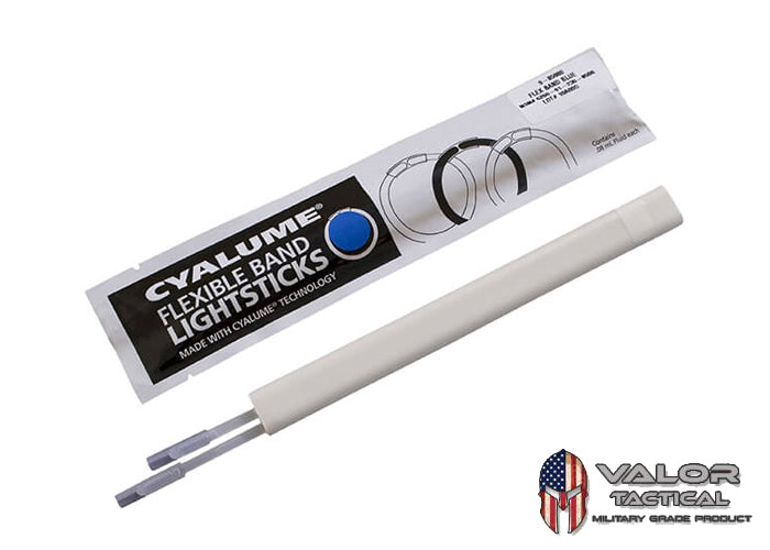 Cyalume - 7.5" ChemLight Flexband, Light Stick [ Blue ] - 36 PACK