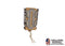 G-Code - Soft Shell Scorpion Pistol Mag Carrie-Short  [ Green Frame Tan Shell ]