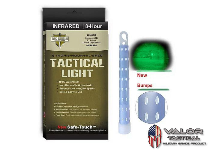 Tac Shield - Tactical Light 10 แท่ง / กล่อง 6นิ้ว - 8ชม [ Infrared ]