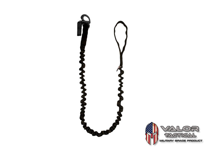 Fusion - Pets Internal Elastic Bungee with Rubber Handle and Shackler [Black , 48"]