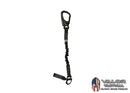 Fusion -PERSONAL RETENTION LANYARD W/SNAP HOOK & SHACKLE [ Black / 48"]