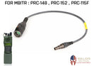 Ops Core - Modular PTT RADIO CABLE [ for PRC ( MBITR ) Radio ] [ BLACK ]