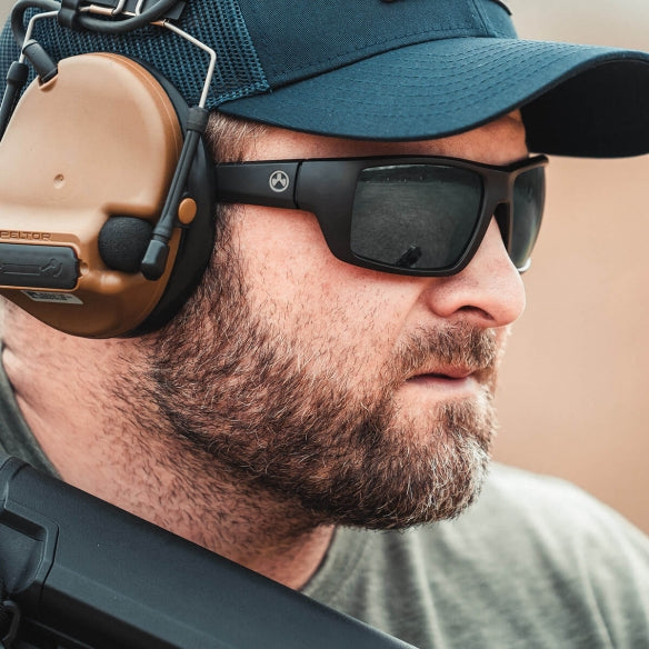 Magpul Apex Eyewear, Polarized - Black Frame, Gray Green Lens