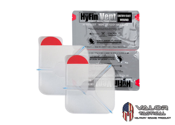North American Rescue - Dressing, Chest seal - Hyfin Twin Pack