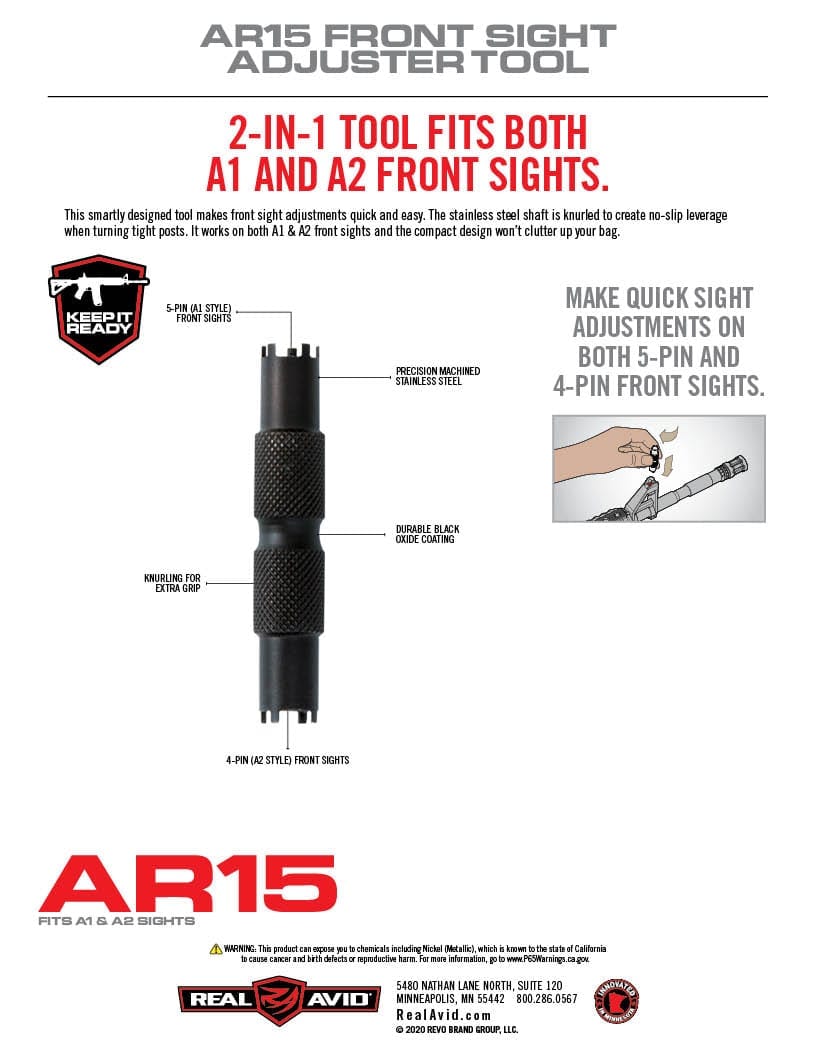 REAL AVID - AR15 Front Sight Adjuster