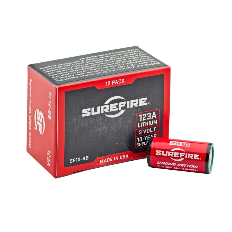 SUREFIRE - 123A LITHIUM BATTERIES PACK ( 12PC / PACK )