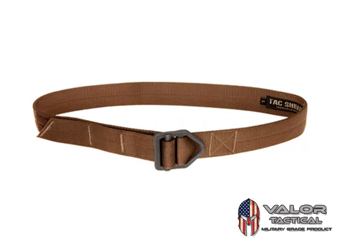 Tac Shield - 1.75" Tactical Riggers Belt  เข็มขัด เข็มขัดทหาร เข็มขัดสนามเข็มขัดเดินป่า เข็มขัดผู้ชาย เข็มขัดสนาม เ(Brown,other: S)