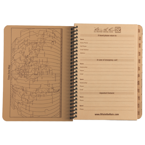 Rite In The Rain - Annual Spiral Calendar [ Tan ]